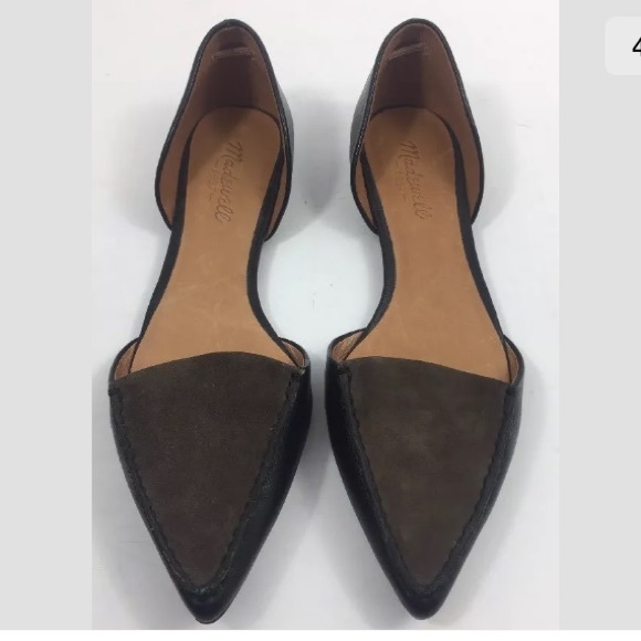 Madewell Flats D'Orsay Pointed Toe Suede - Picture 4 of 8